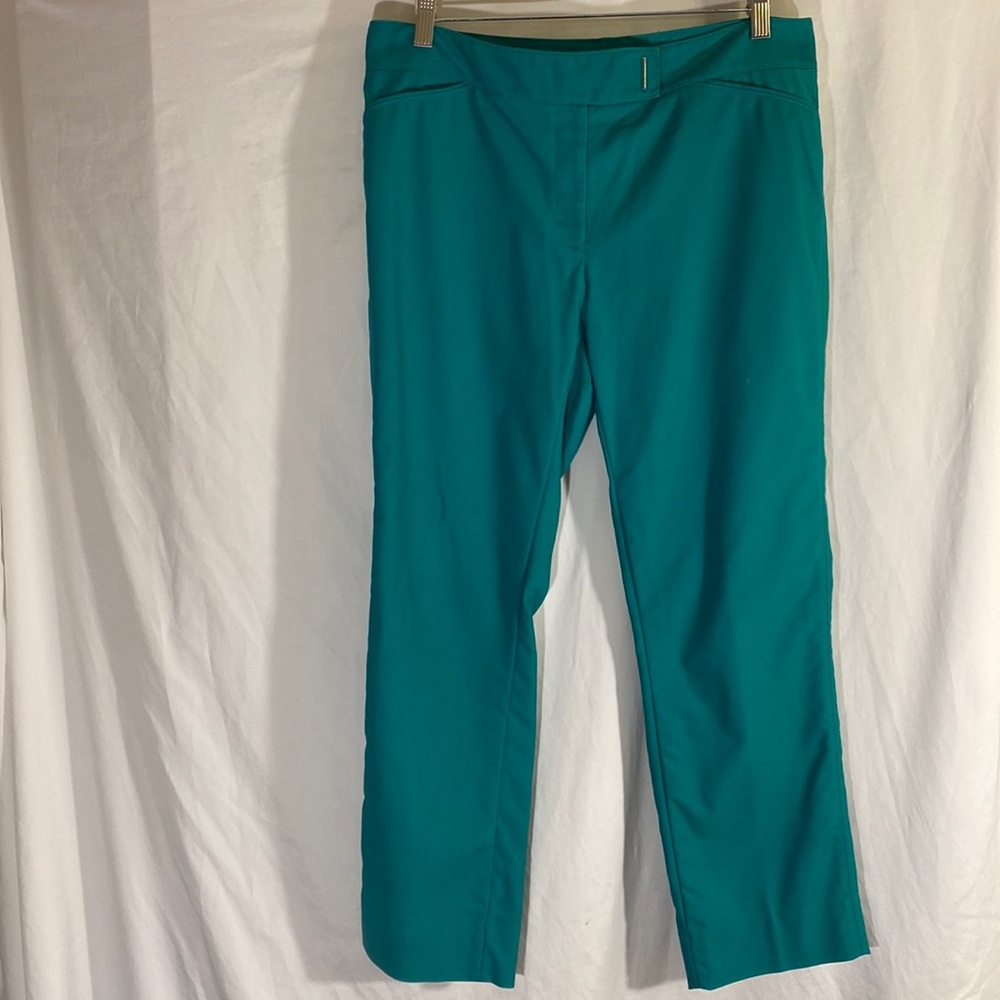 White House Black Market Teal Ankle Pants